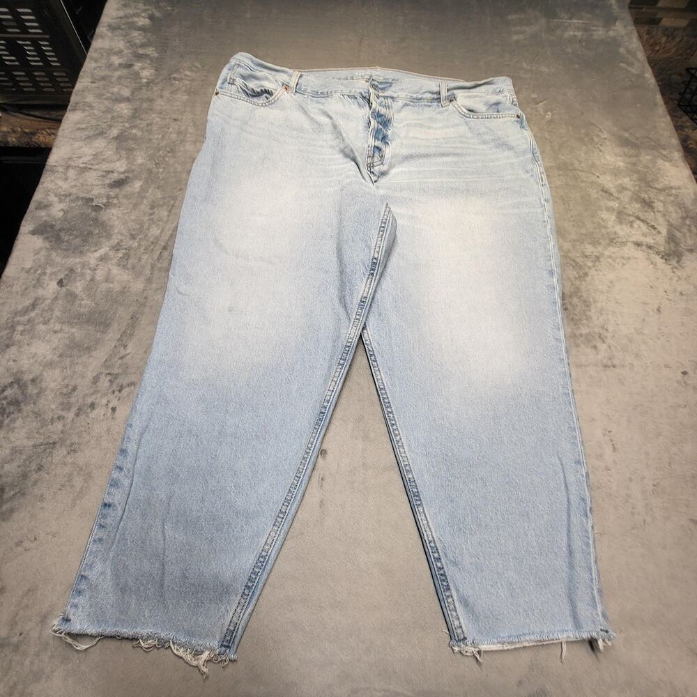 Old Navy Jeans Womens 20 Blue Light Wash High Rise Slouchy‎ Taper 5-Pocket